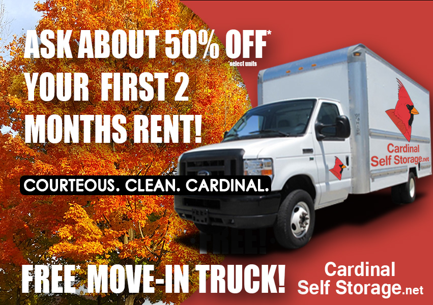 Fall Special - 50% Off First 2 Month's Rent - Select Units - Free Move-In Truck